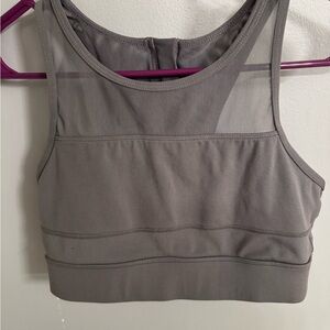 Gray Mesh Sports Bra Zyia
